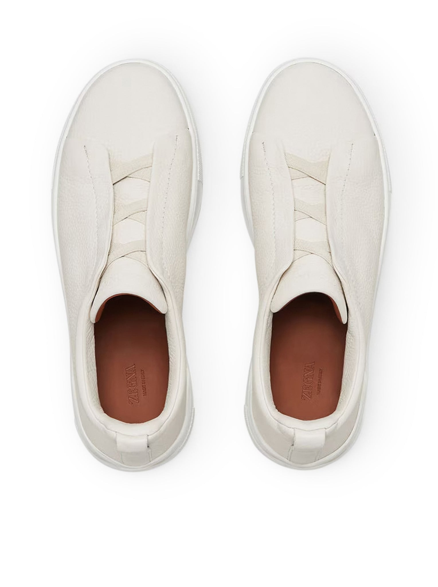 LEATHER SNEAKERS WITH HIDDEN LACES - 5