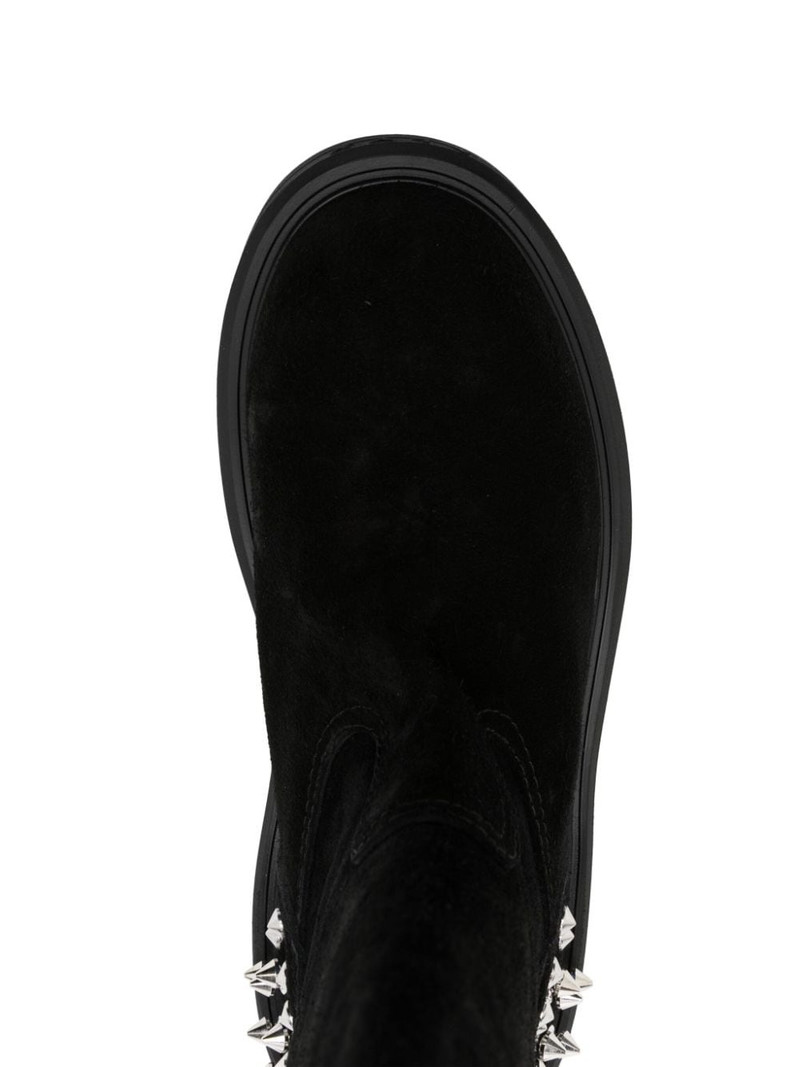 75mm studded suede boots 4