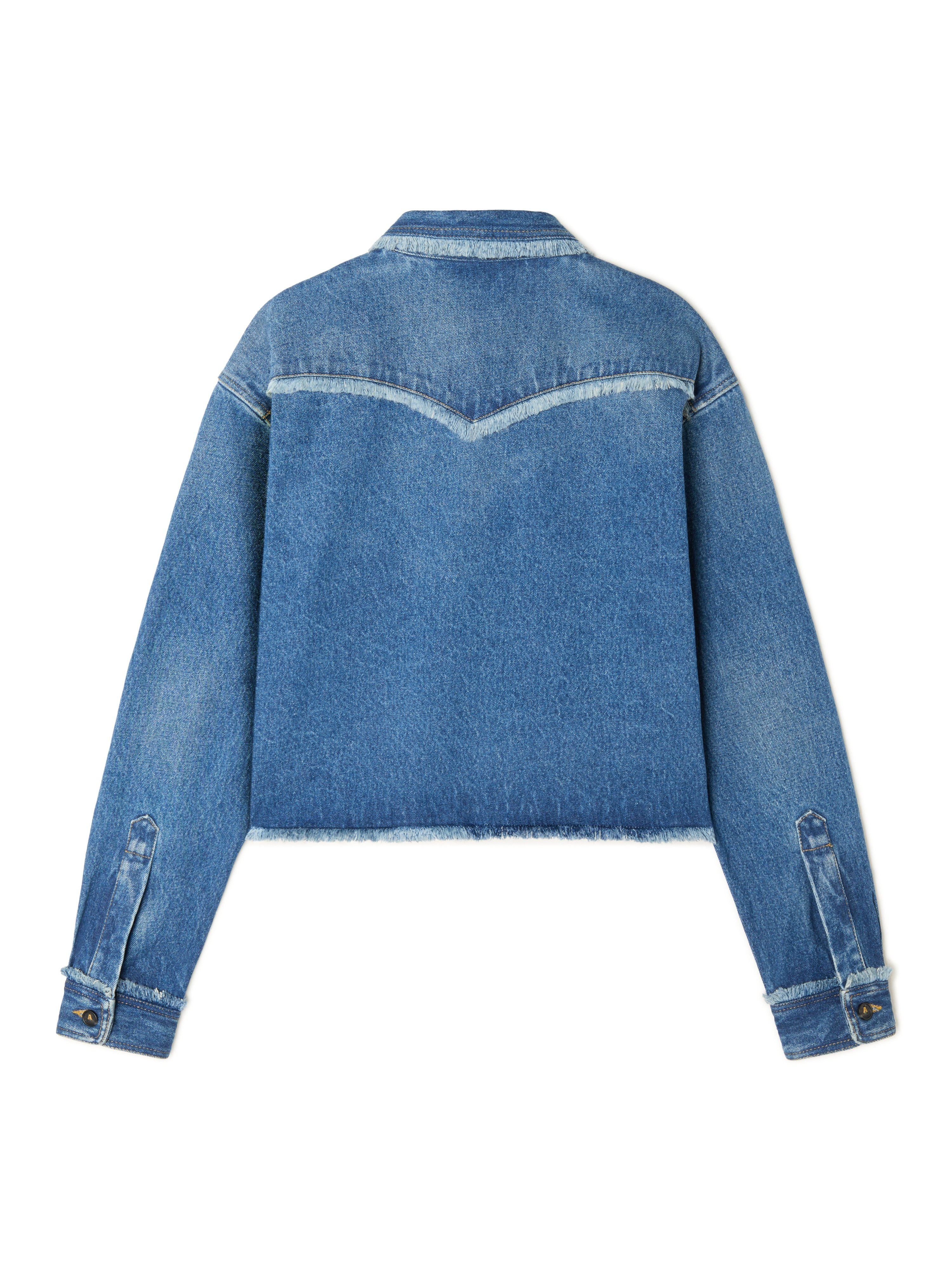 Pacific Roads Cropped Denim Shirt - 3