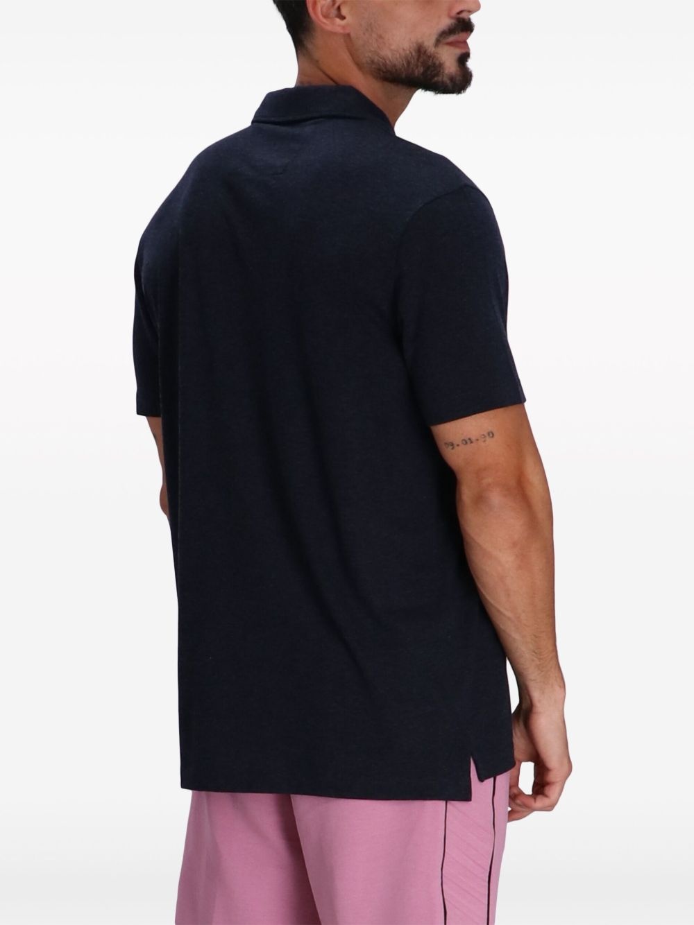 stripe-detailing polo shirt - 4