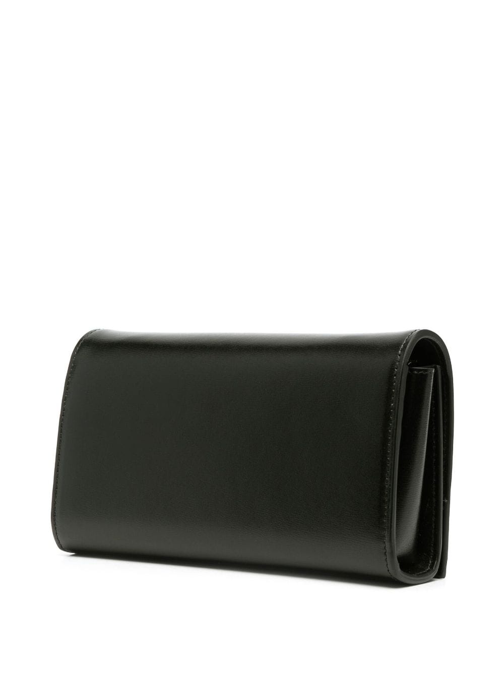 logo-debossed leather shoulder bag - 4