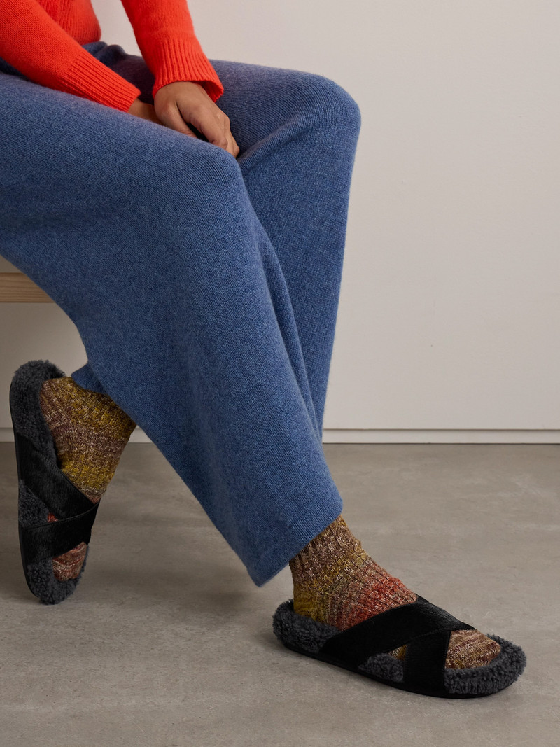 ANCIENT GREEK SANDALS Anilio Calf Hair And Shearling Slides outlook