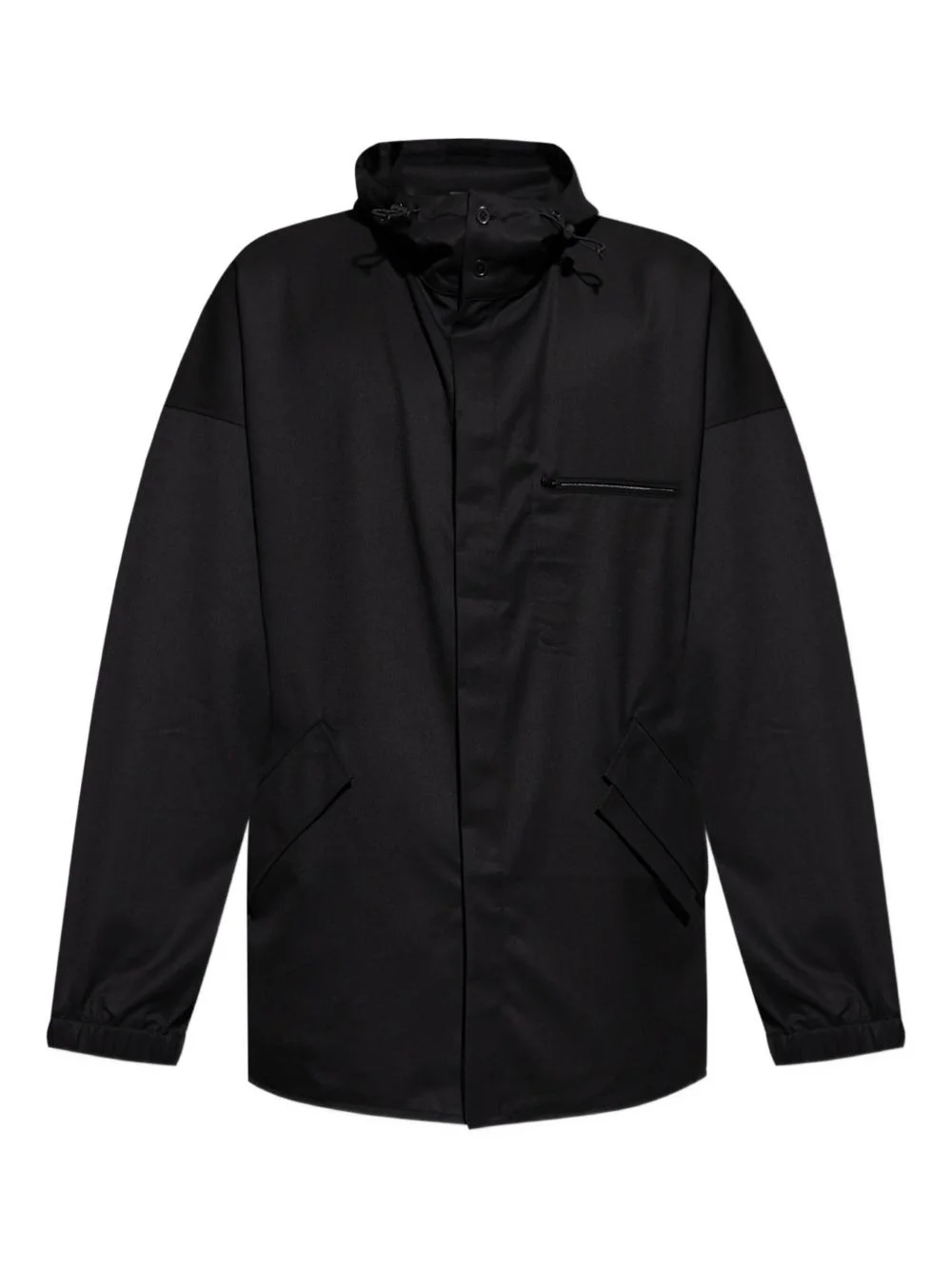 STRIPE-PRINT HOODED JACKET - 1