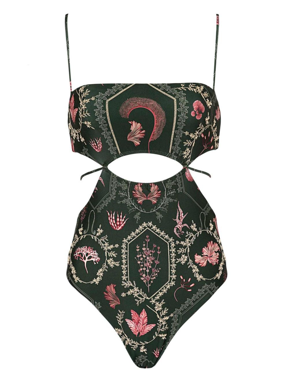 Victoriana Encaje floral-print swimsuit - 1