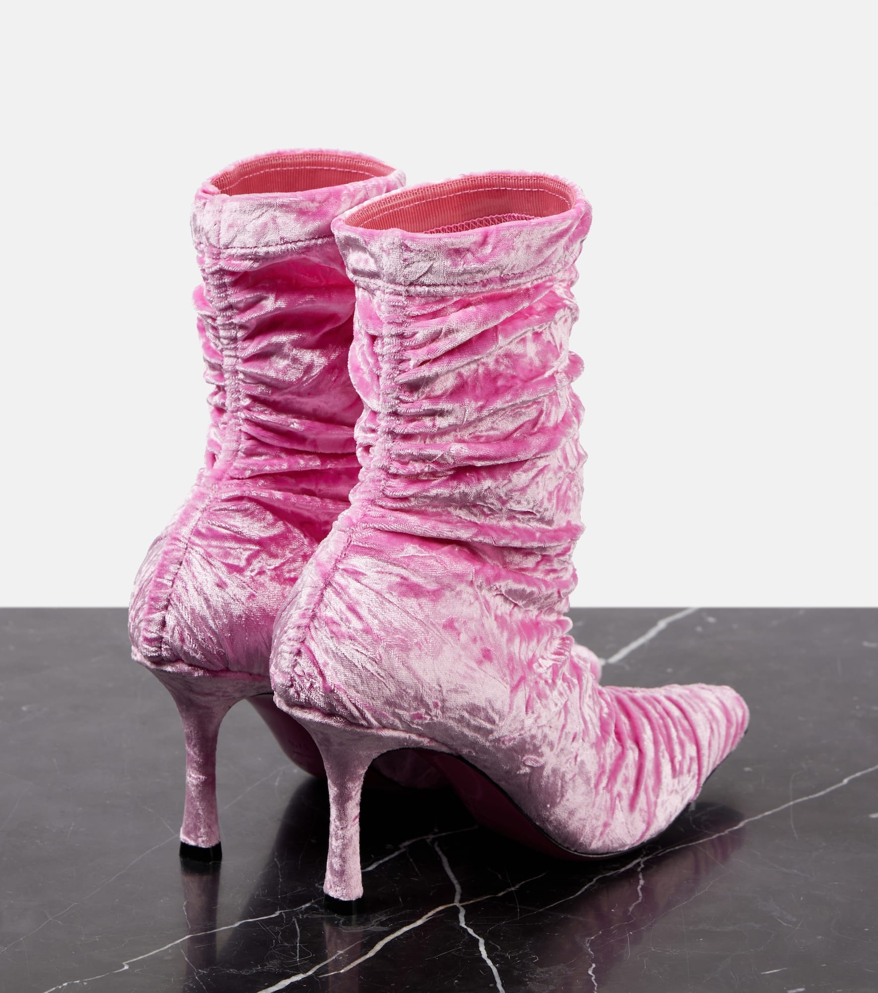 Lotta 85 crushed velvet ankle boots - 2