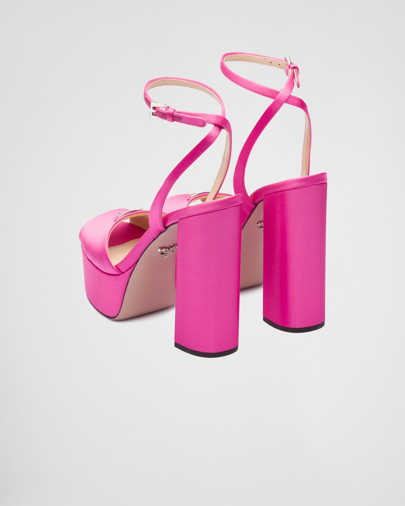 High-heeled satin sandals 5