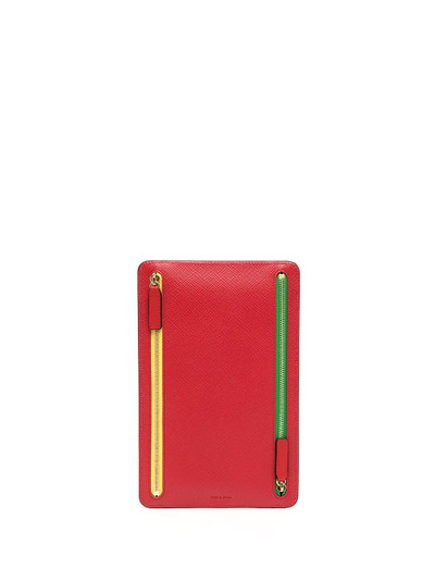 Smythson Panama zip-up leather pouch outlook