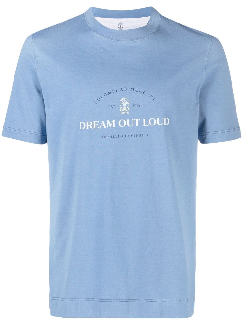 slogan-print jersey T-shirt - 1