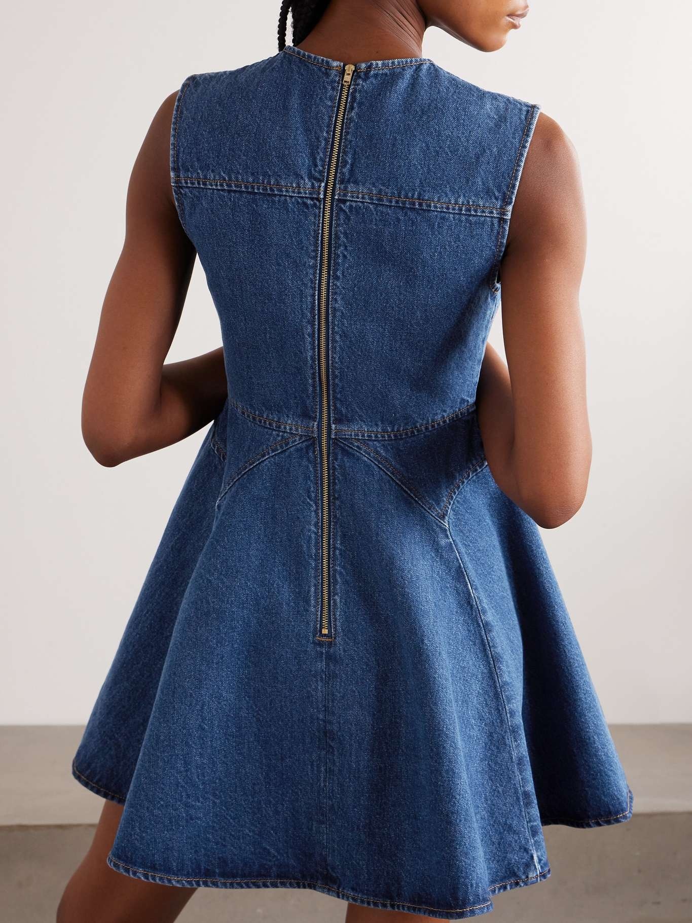 Denim mini dress - 3