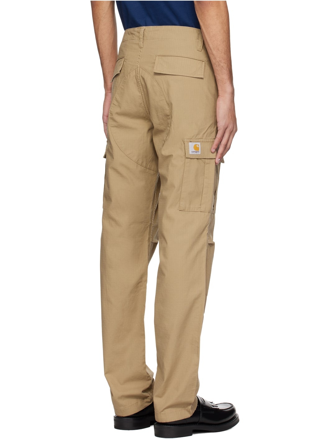 Beige Aviation Cargo Pants - 3