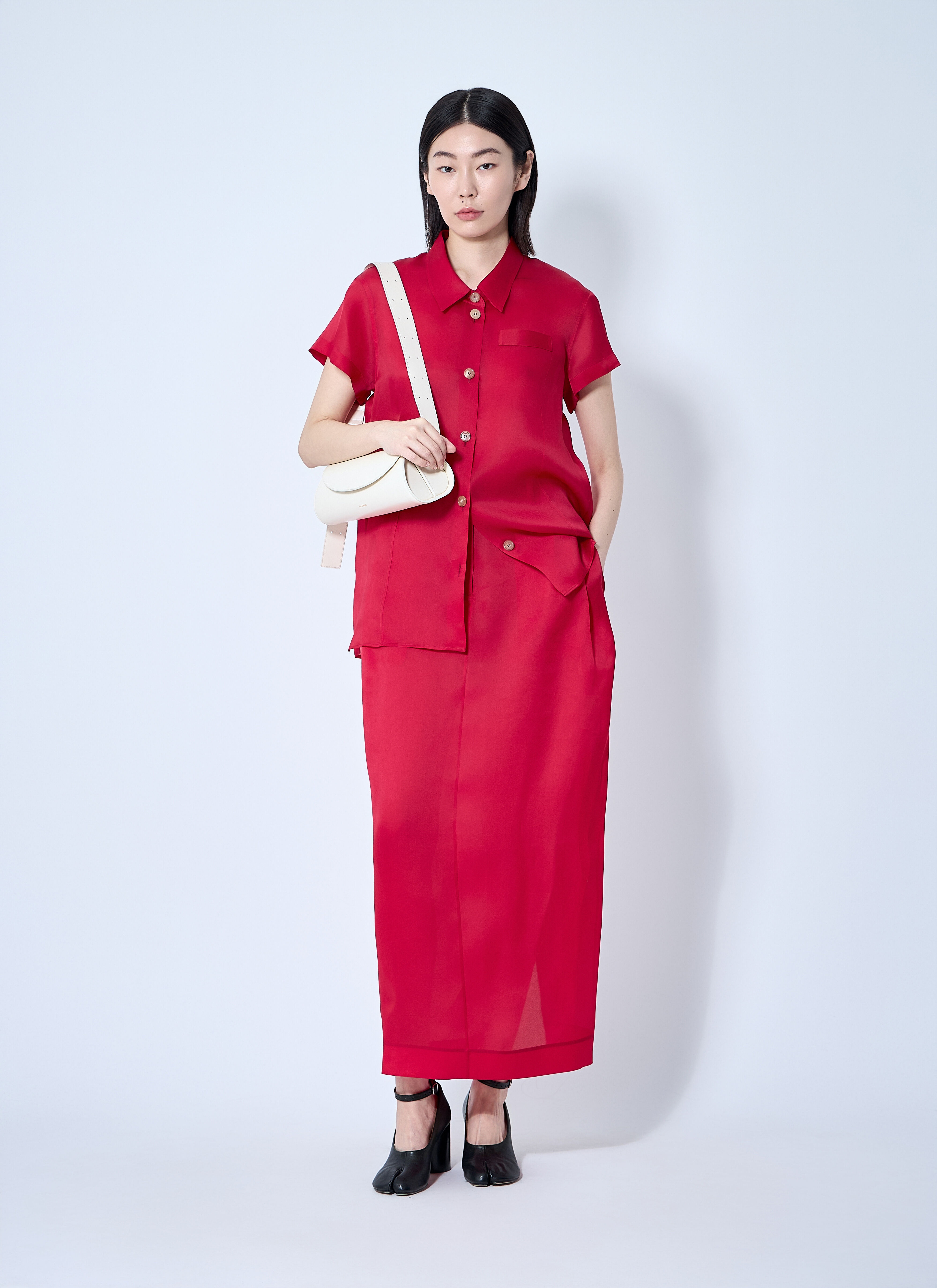 Lucian Silk Organza Maxi Skirt - 2