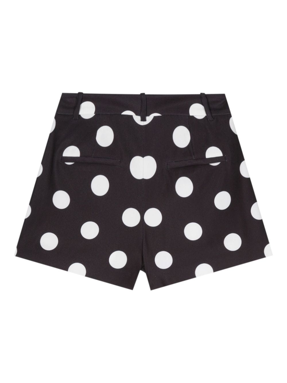 polka-dot crepe mini shorts - 2