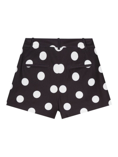 Alice + Olivia polka-dot crepe mini shorts outlook