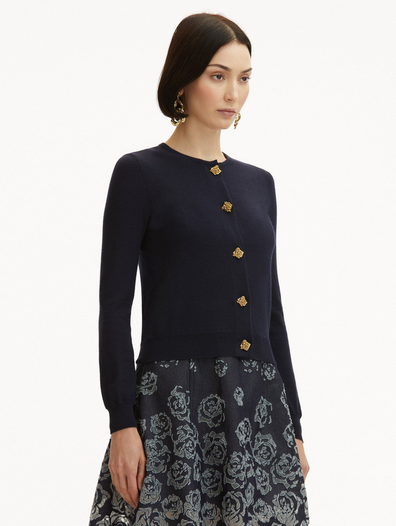 ENGLISH ROSE BUTTON CARDIGAN 5