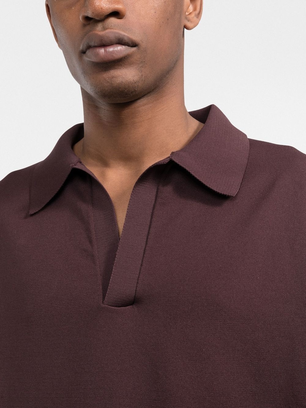 short-sleeved cotton polo shirt - 5