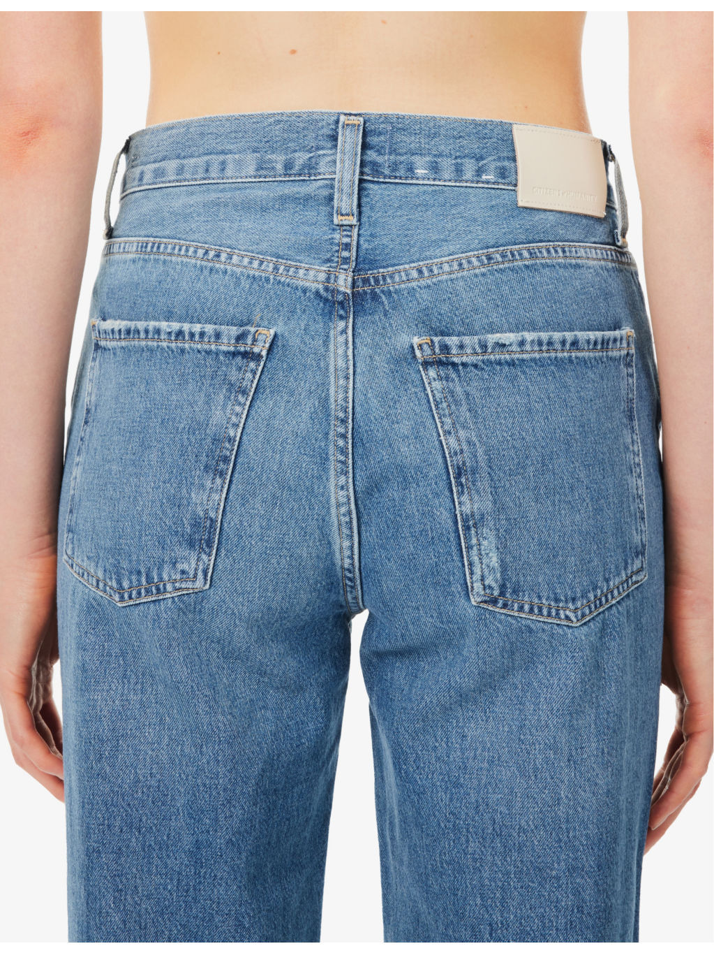 Annina wide-leg mid-rise recycled-denim jeans - 6