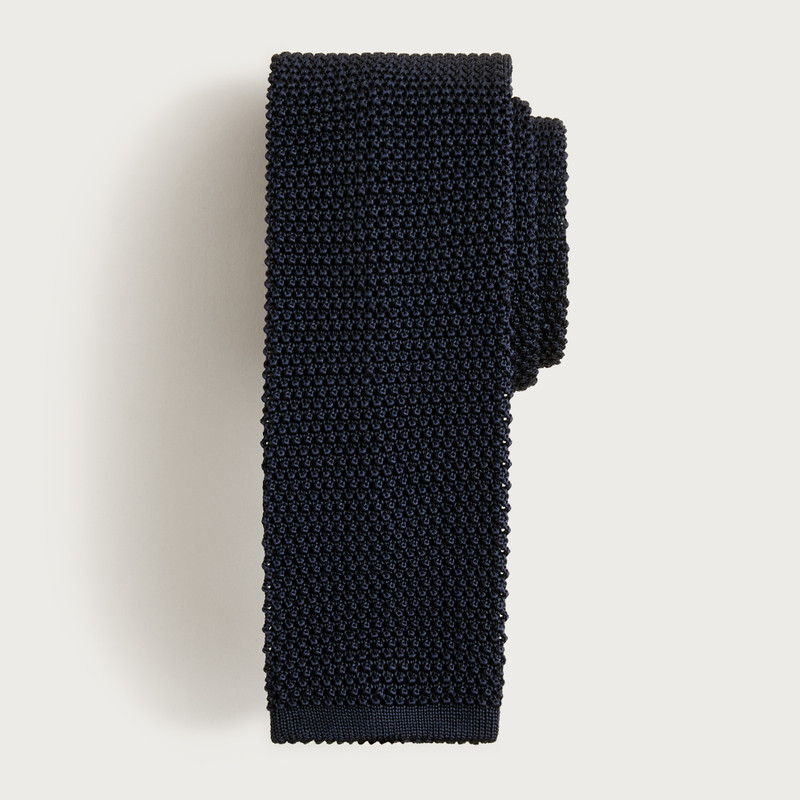 Hand-finished Italian silk knit tie 1