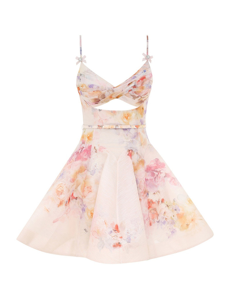 CRUSH TWIST FRONT MINI DRESS 1
