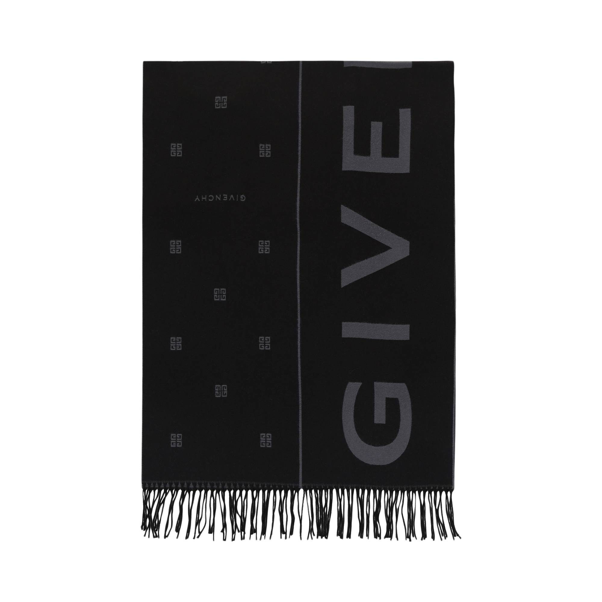 Givenchy Split 4G Scarf 'Black/Grey' - 1