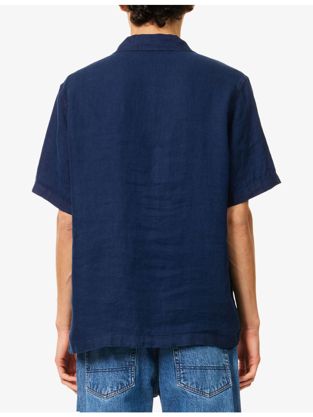Linen Short-Sleeve Safari Shirt - 4