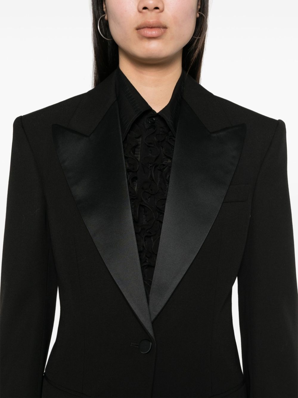 wool single-breasted blazer - 5
