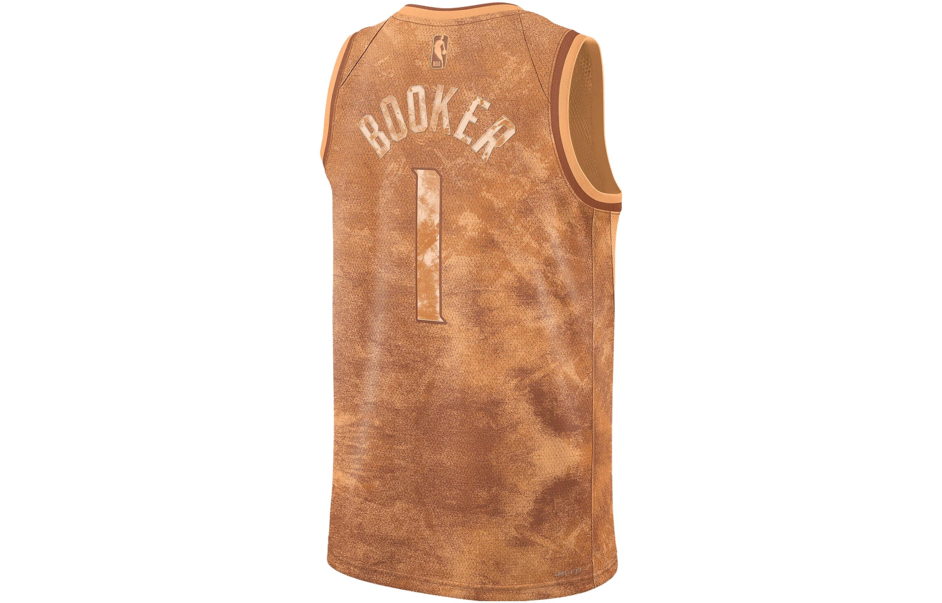 Nike x NBA Dri-FIT Devin Booker Phoenix Suns Swingman Jersey 'Brown' FD6233-860 - 2