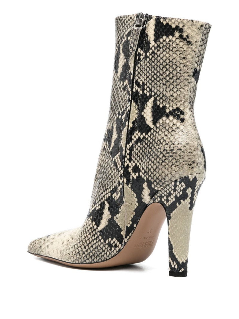 Belle snakeskin pointed ankle boots 3