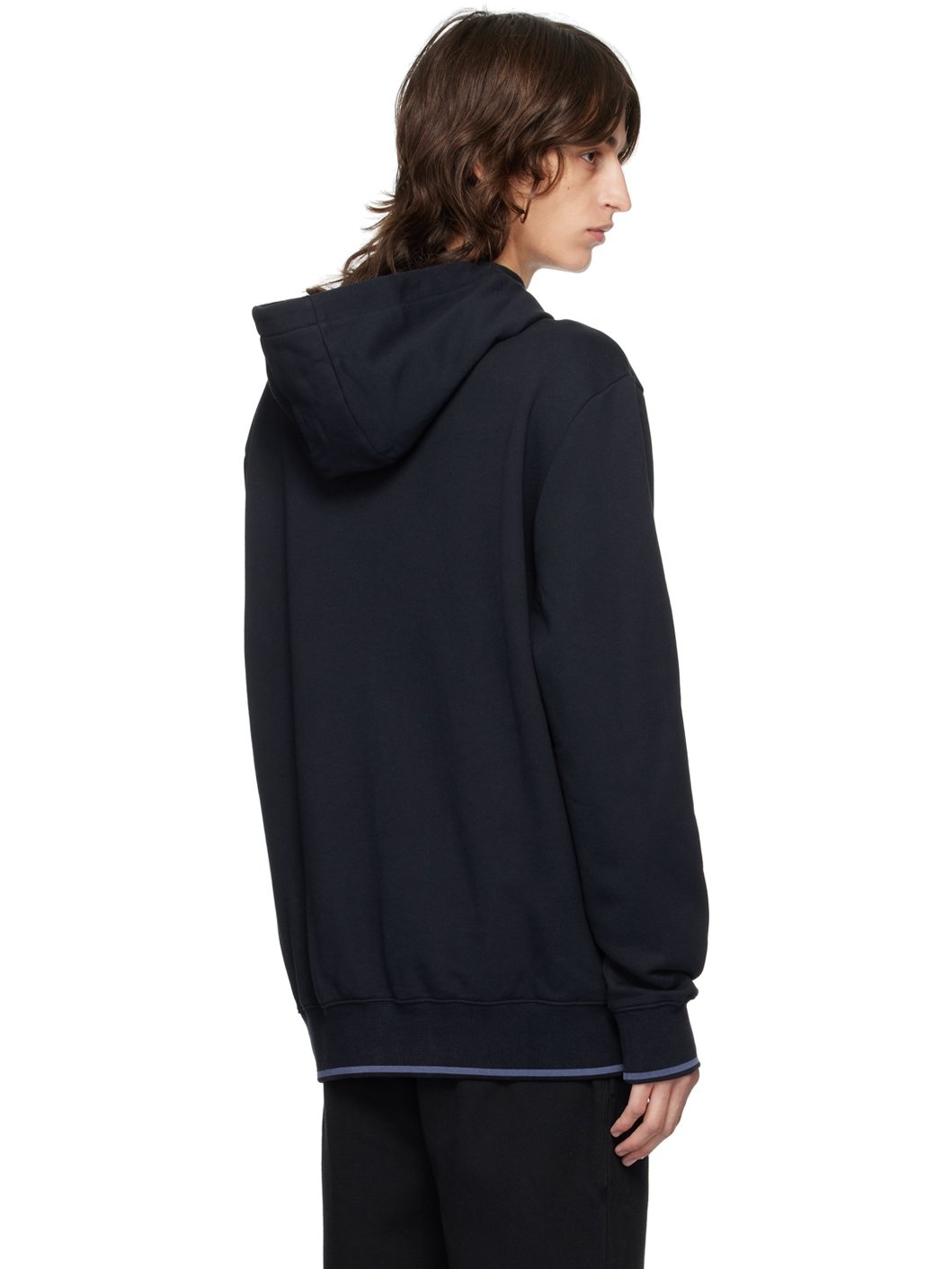 Navy Embroidered Logo Hoodie - 3