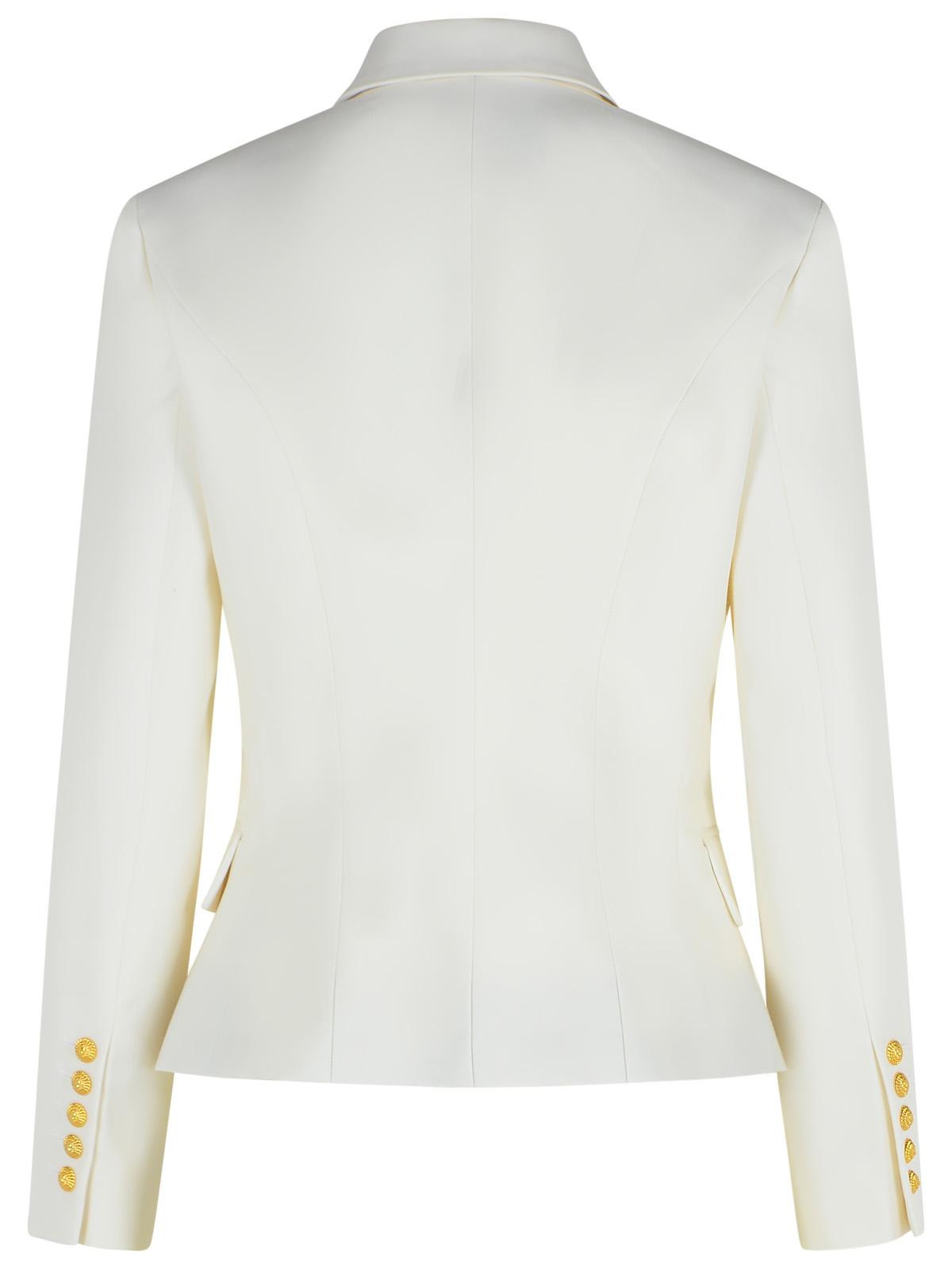 Balmain Balzer In White Virgin Wool Women - 3