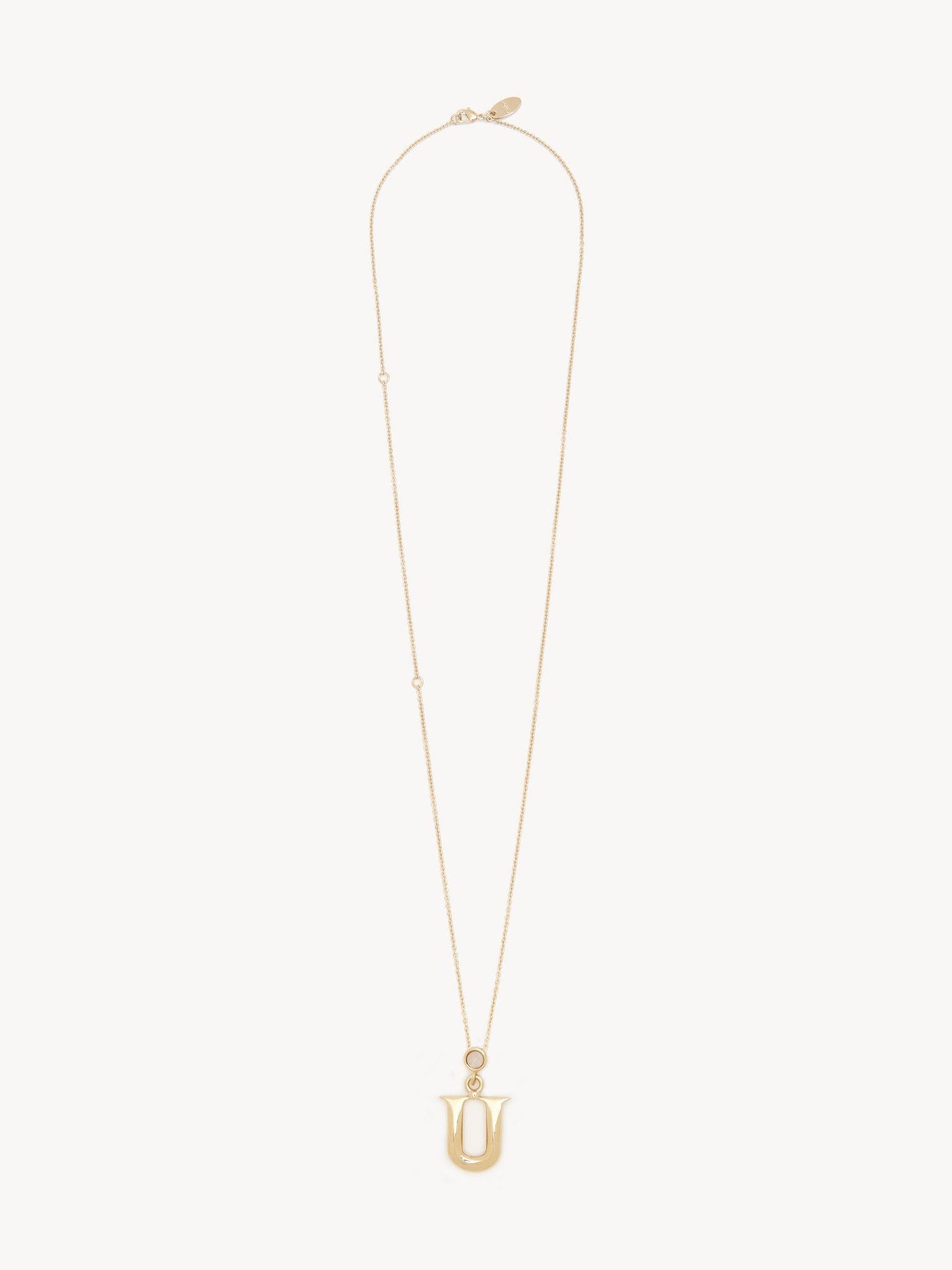 ALPHABET NECKLACE WITH PENDANT U - 1