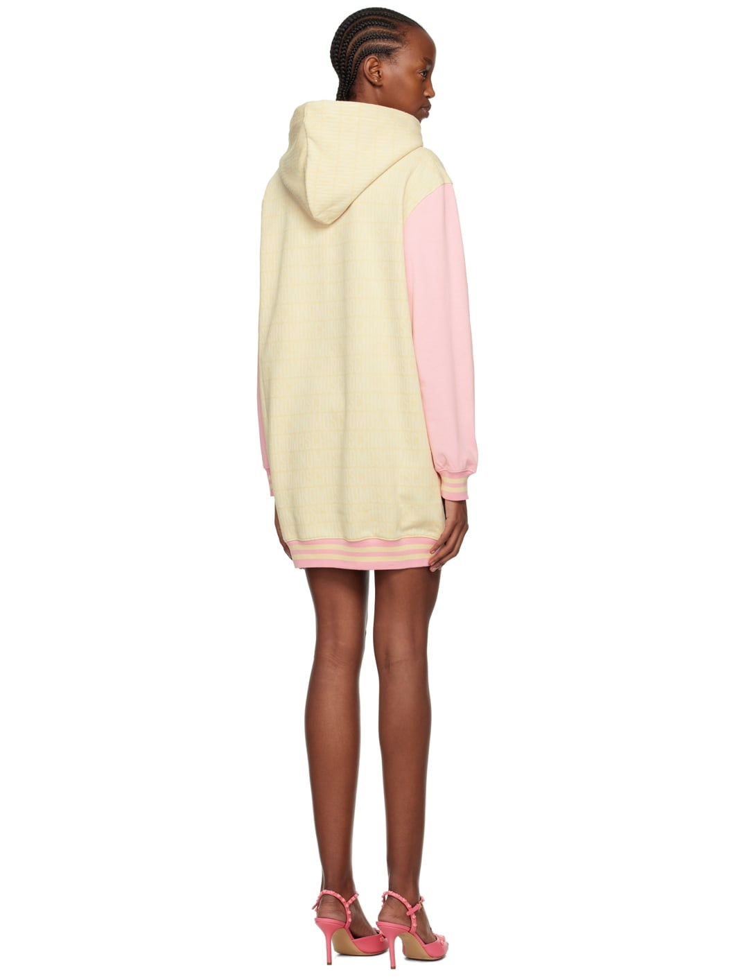 Beige Jacquard Minidress - 3