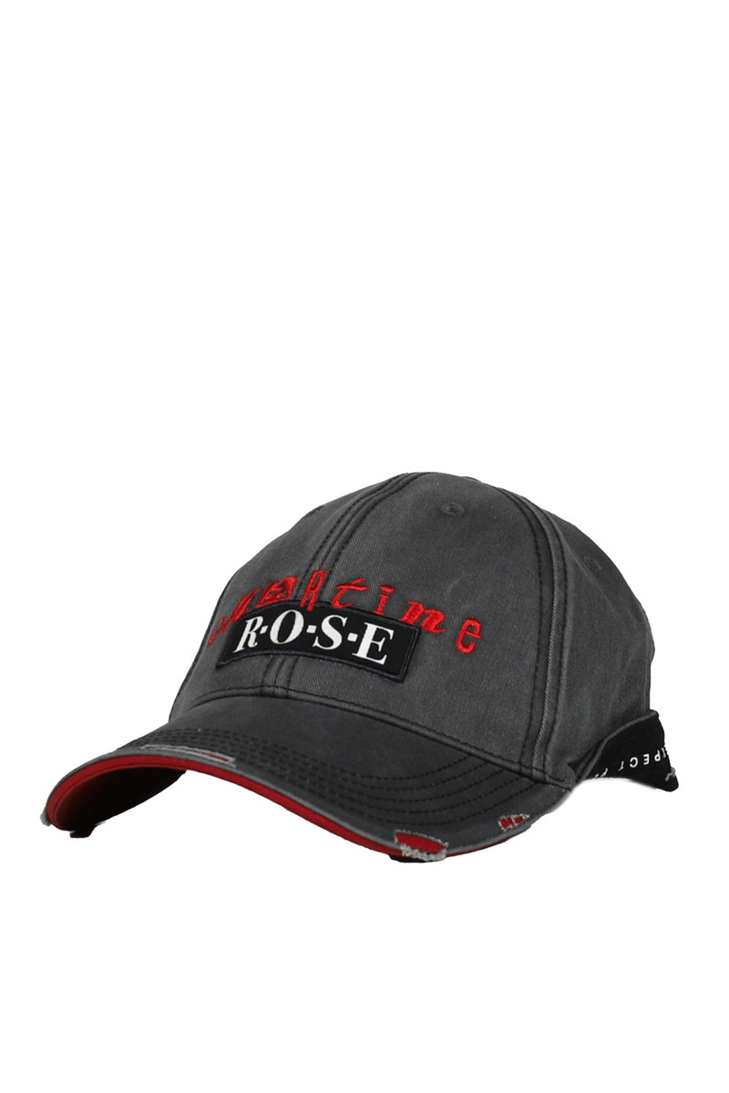 Martine Rose ROLL BACK CAP / GRY-RED GRYRED outlook