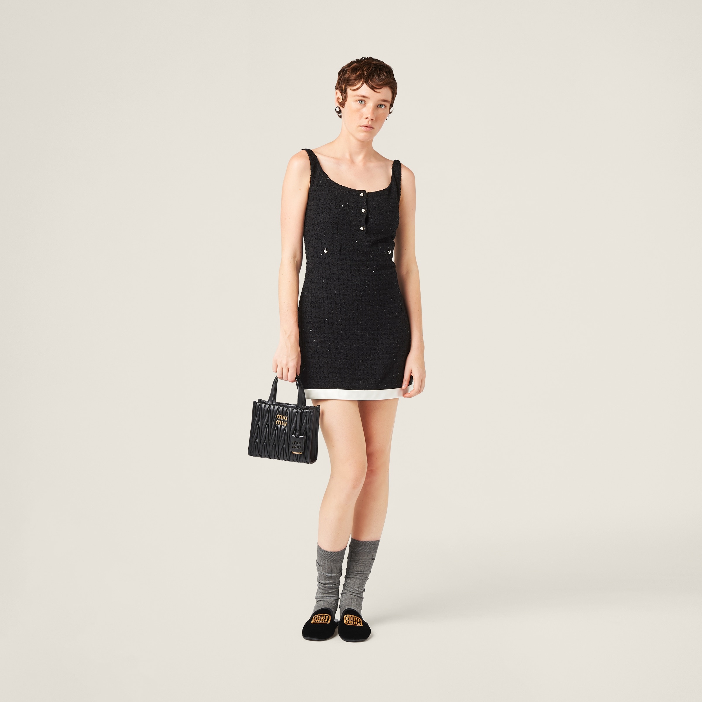 Sequined bouclé mini-dress - 2