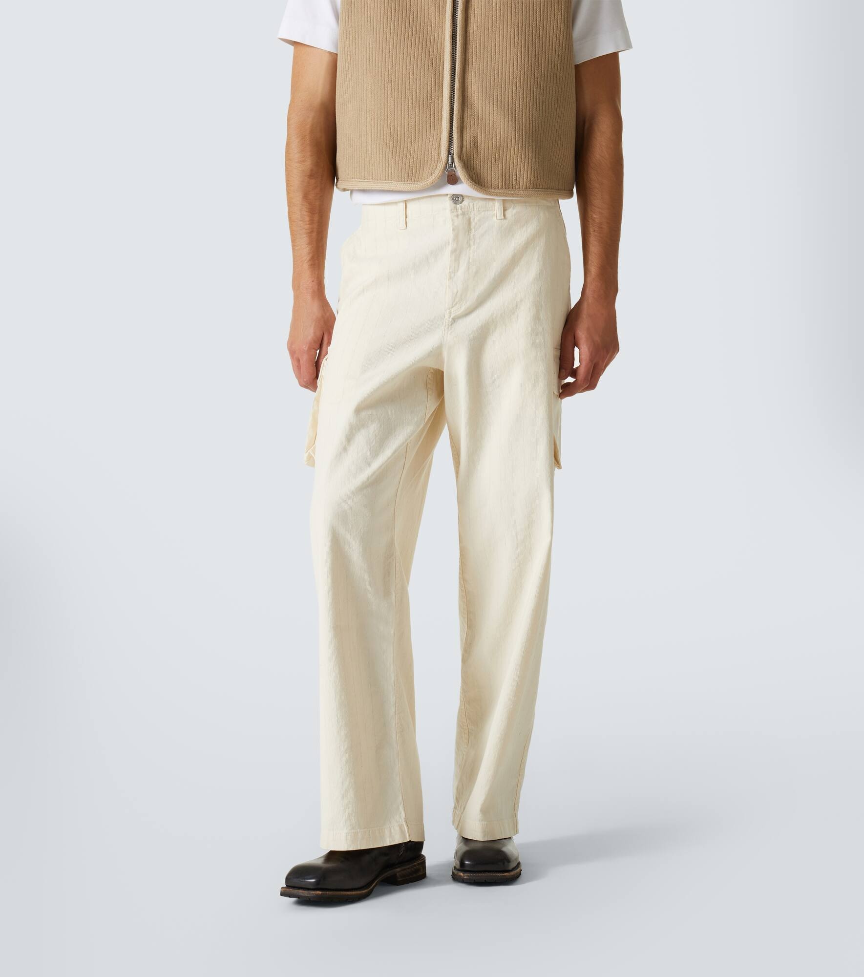Mount striped cotton cargo pants - 3