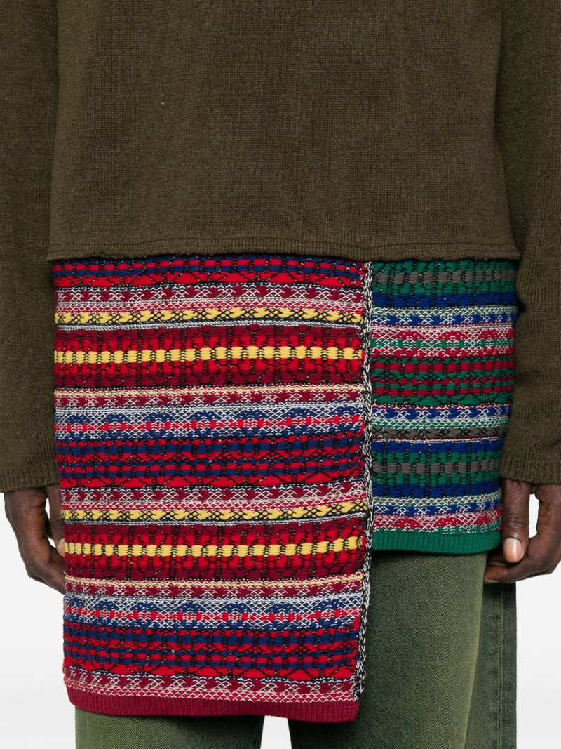 patchwork-panelled sweater 5