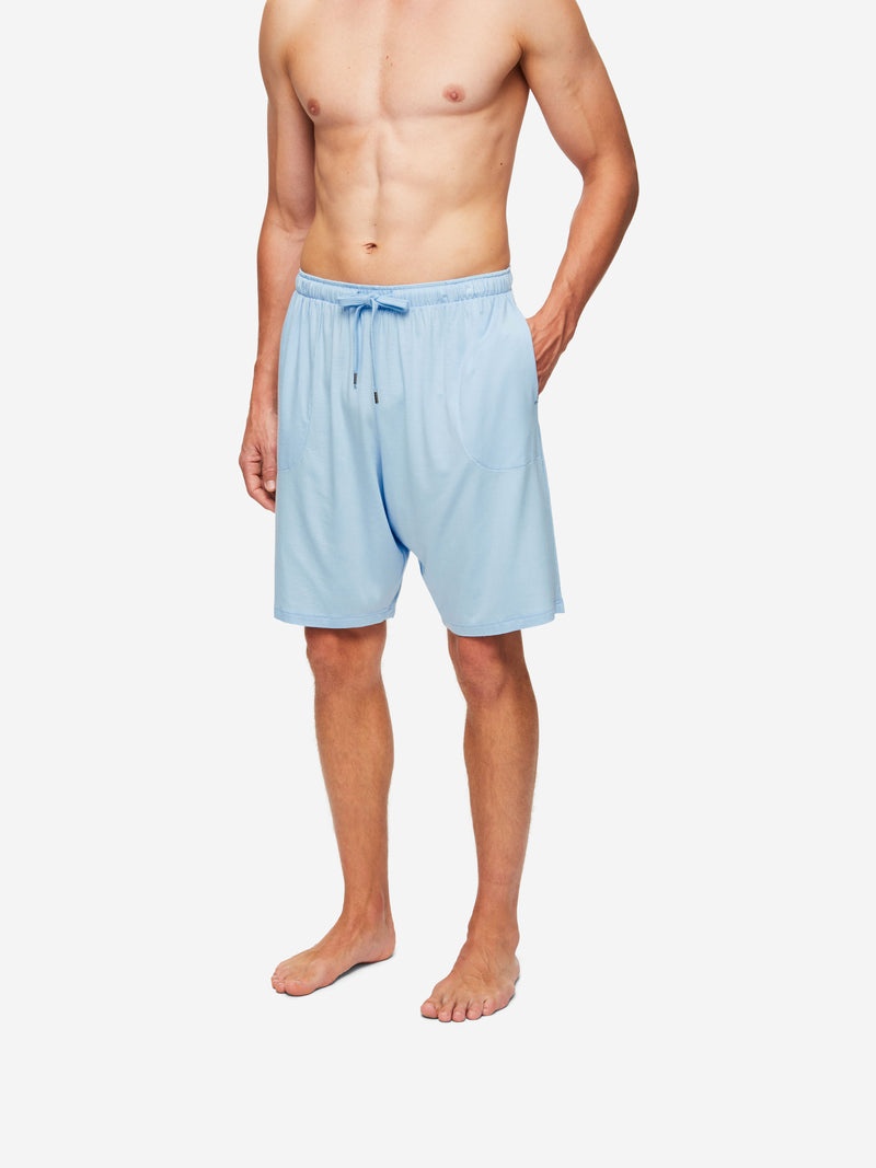 Men's Lounge Shorts Basel Micro Modal Stretch Sky - 4