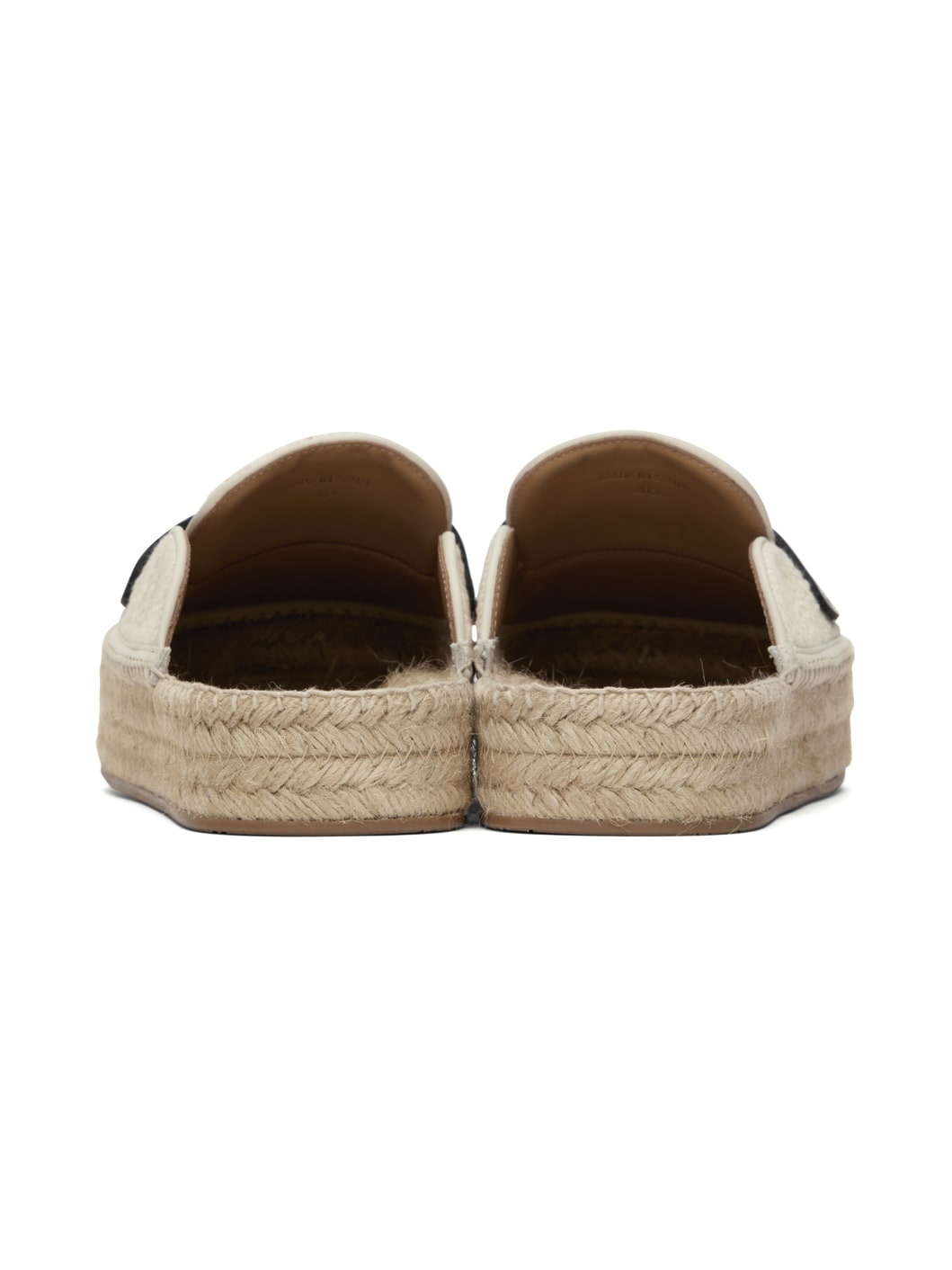 Beige Platform Espadrilles - 2