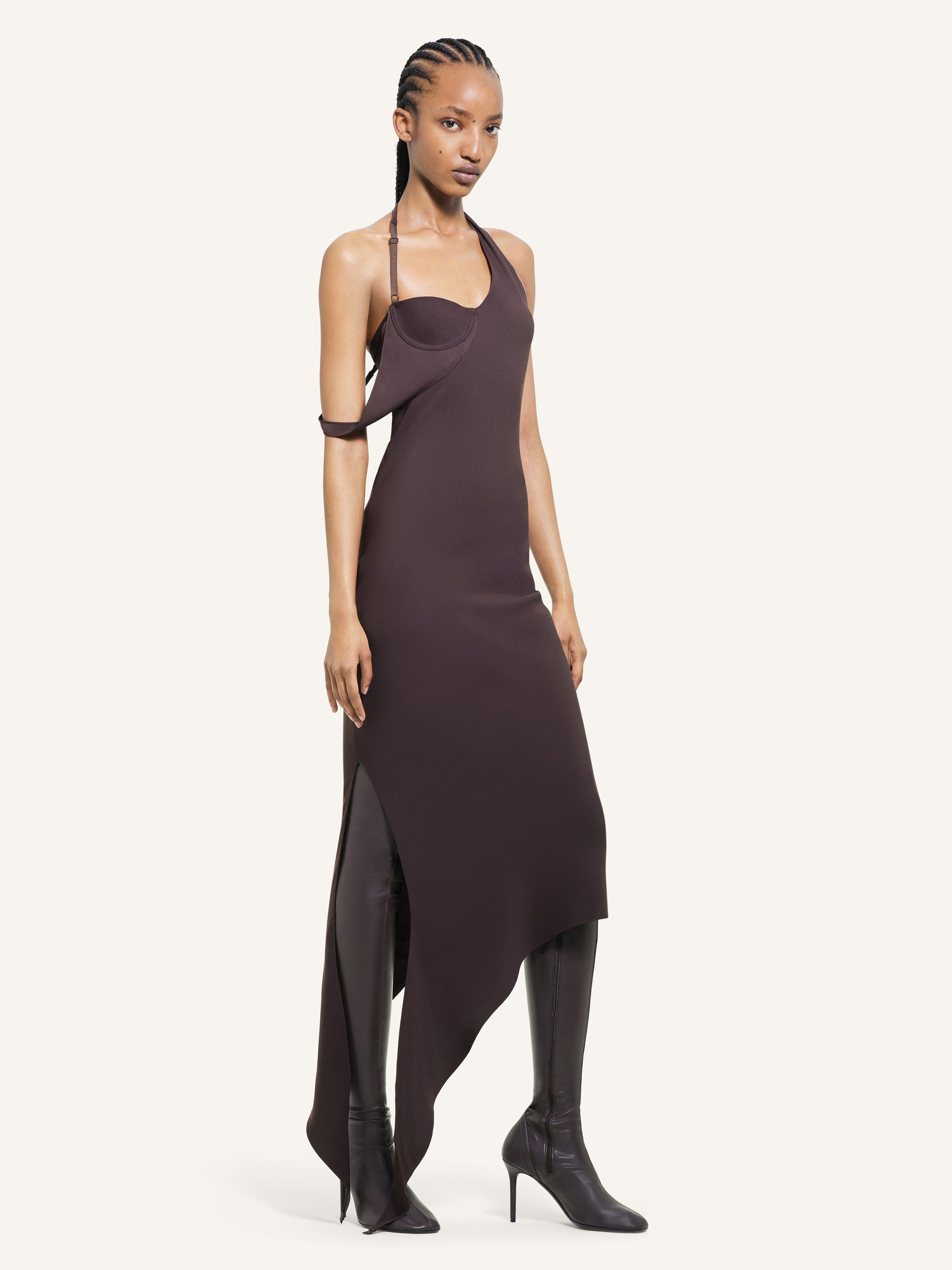 UNDRESSED LONG CREPE DRESS - 3