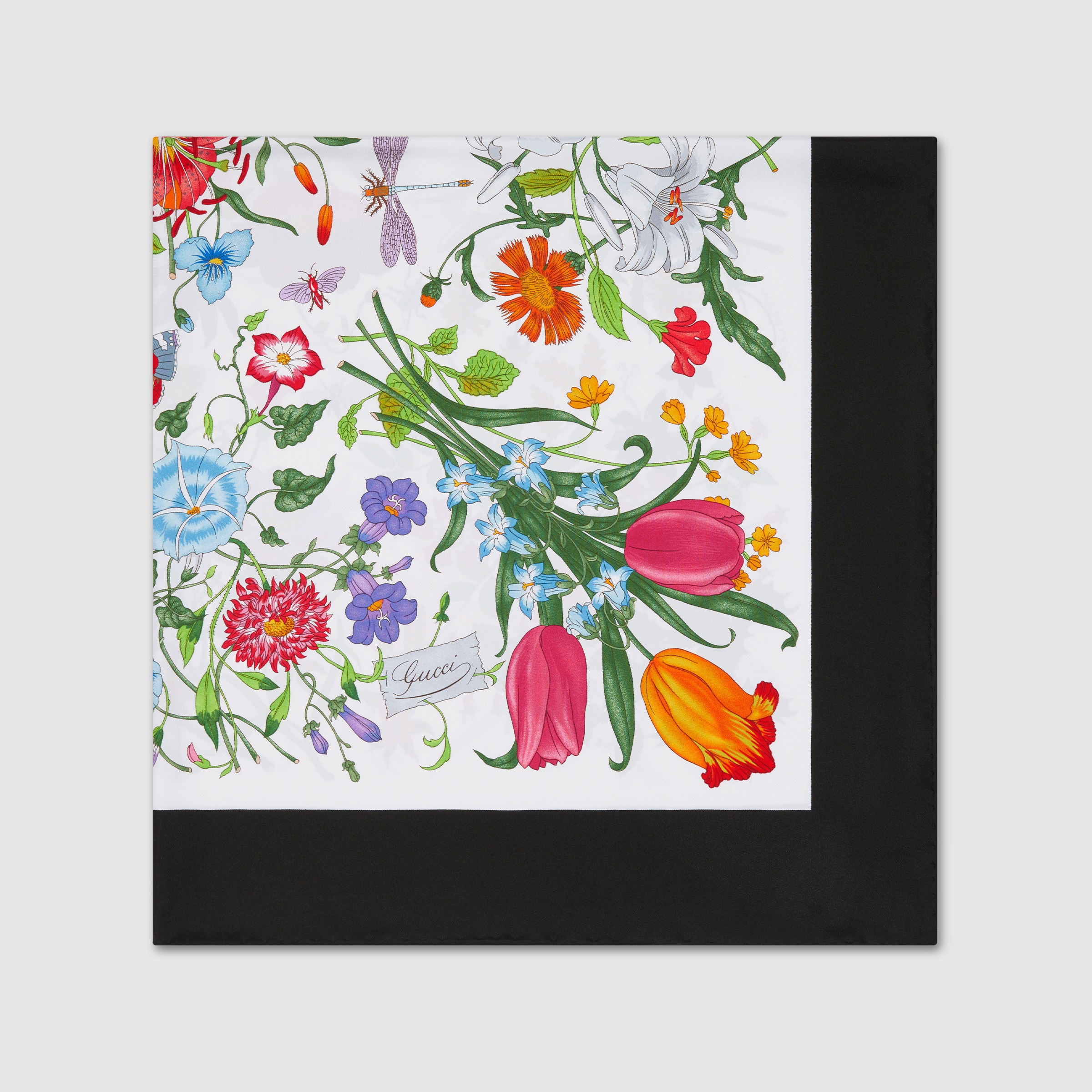 Printed silk twill carré - 2