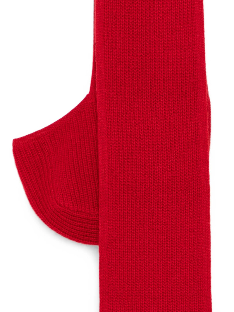 Stine Goya Ribbed-knit Logo-embroidered Scarf 3