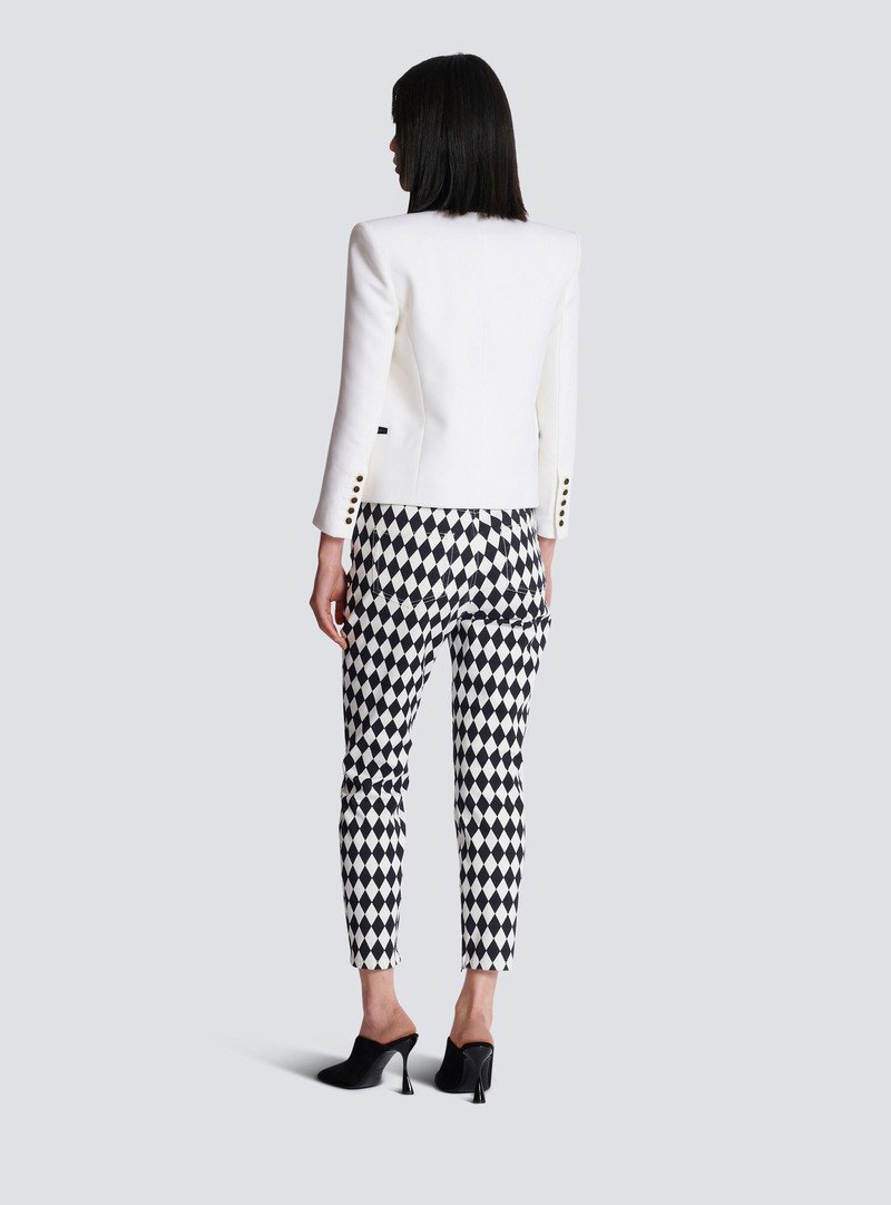 Two-tone edge-to-edge jacket with 6 buttons 4
