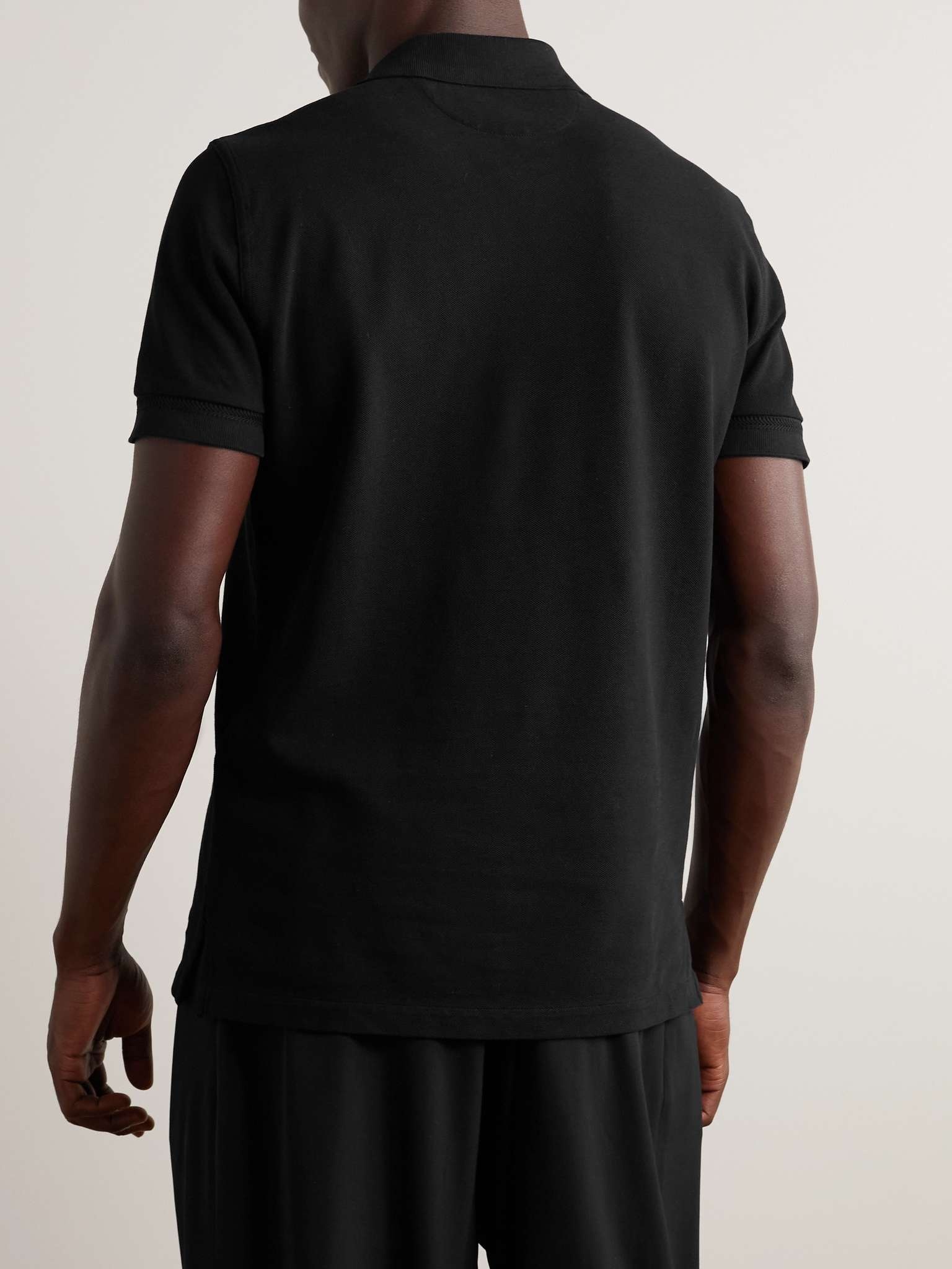 Slim-Fit Garment-Dyed Cotton-Piqué Polo Shirt - 3