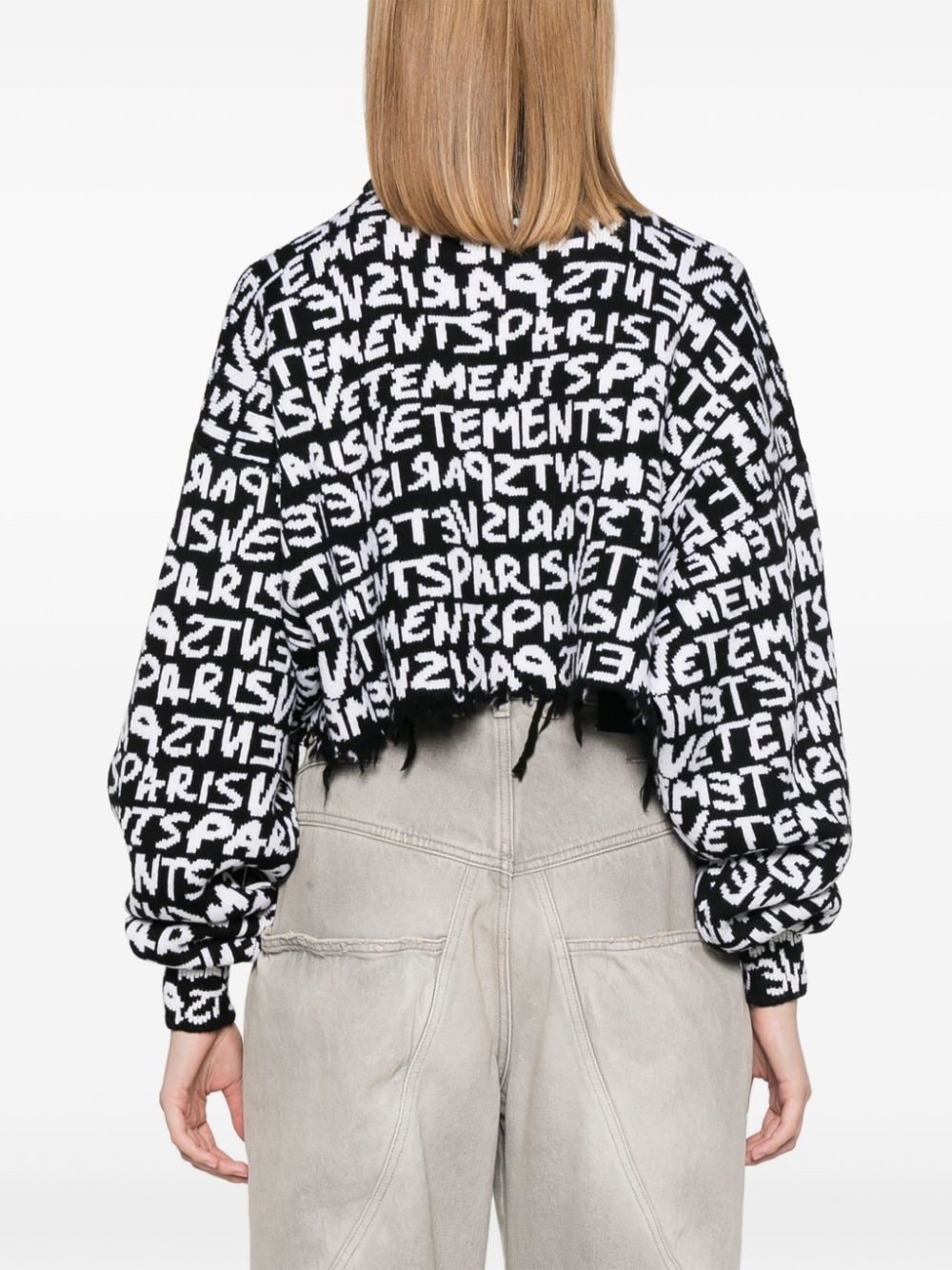 logo-intarsia sweater - 4