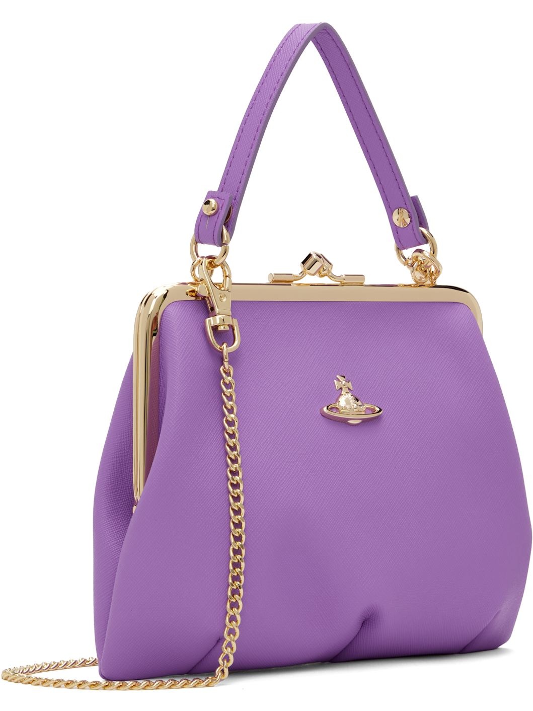 Purple Granny Frame Bag - 2