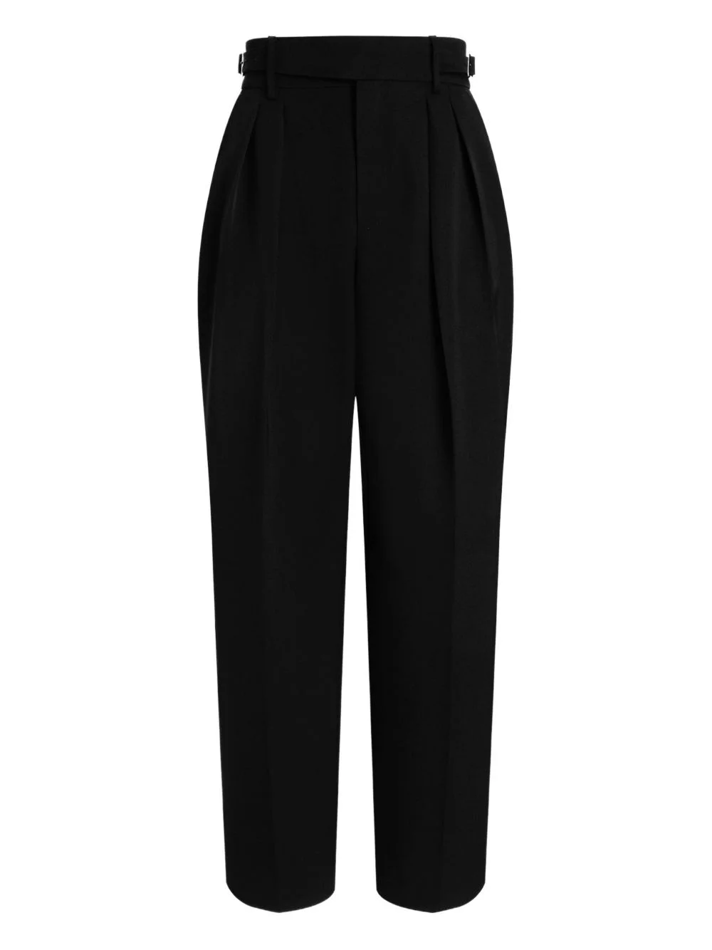 pleated belted trousers - 1