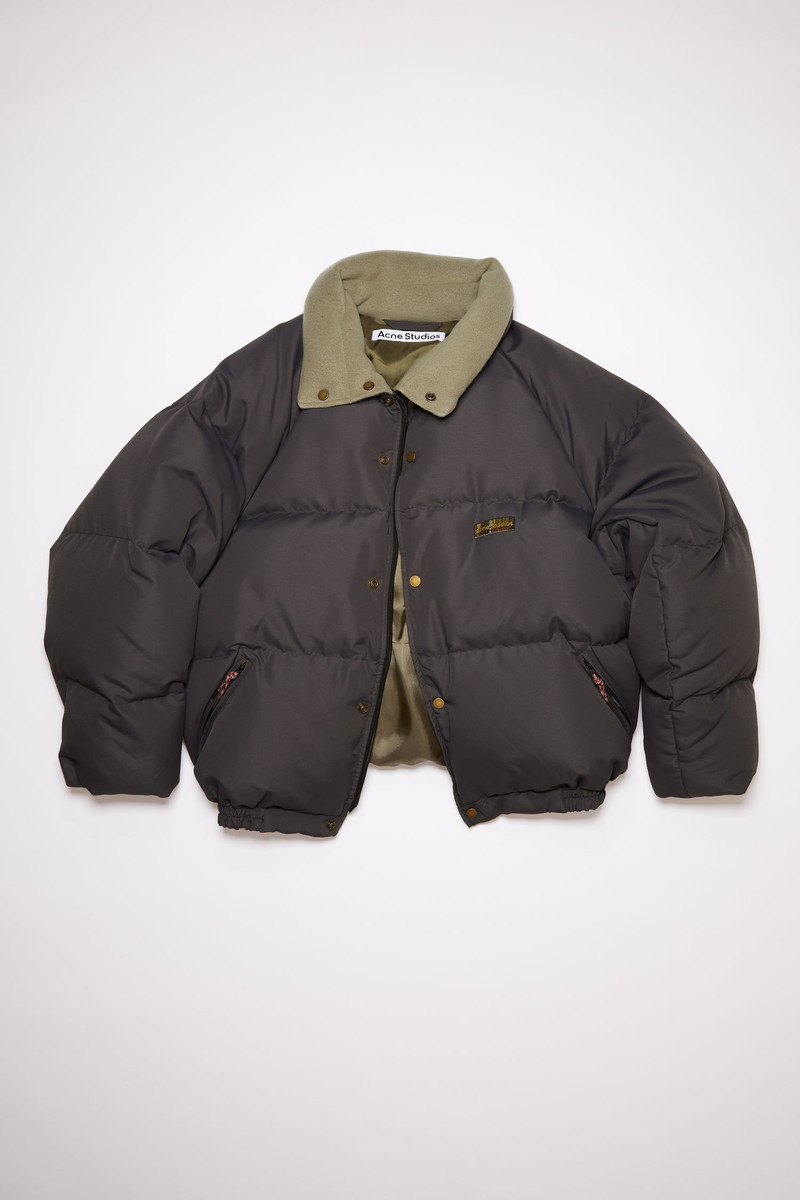 Acne Studios Down puffer jacket - Charcoal Grey | REVERSIBLE