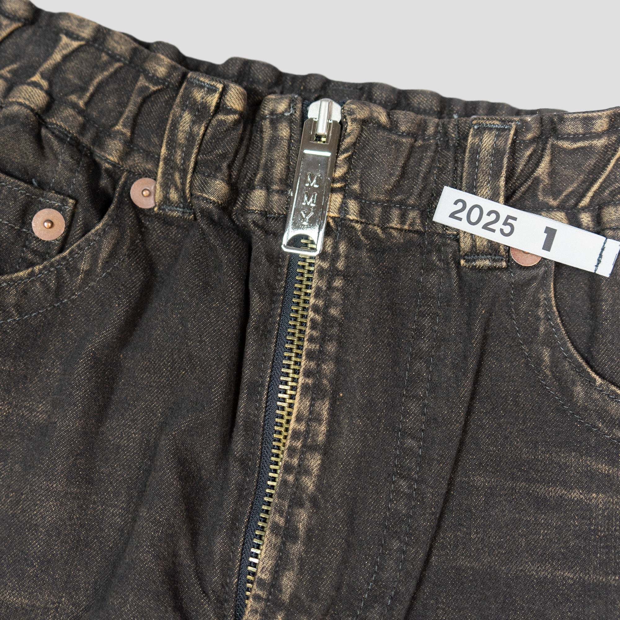AMATEUR SEWN WIDE JEANS - 2