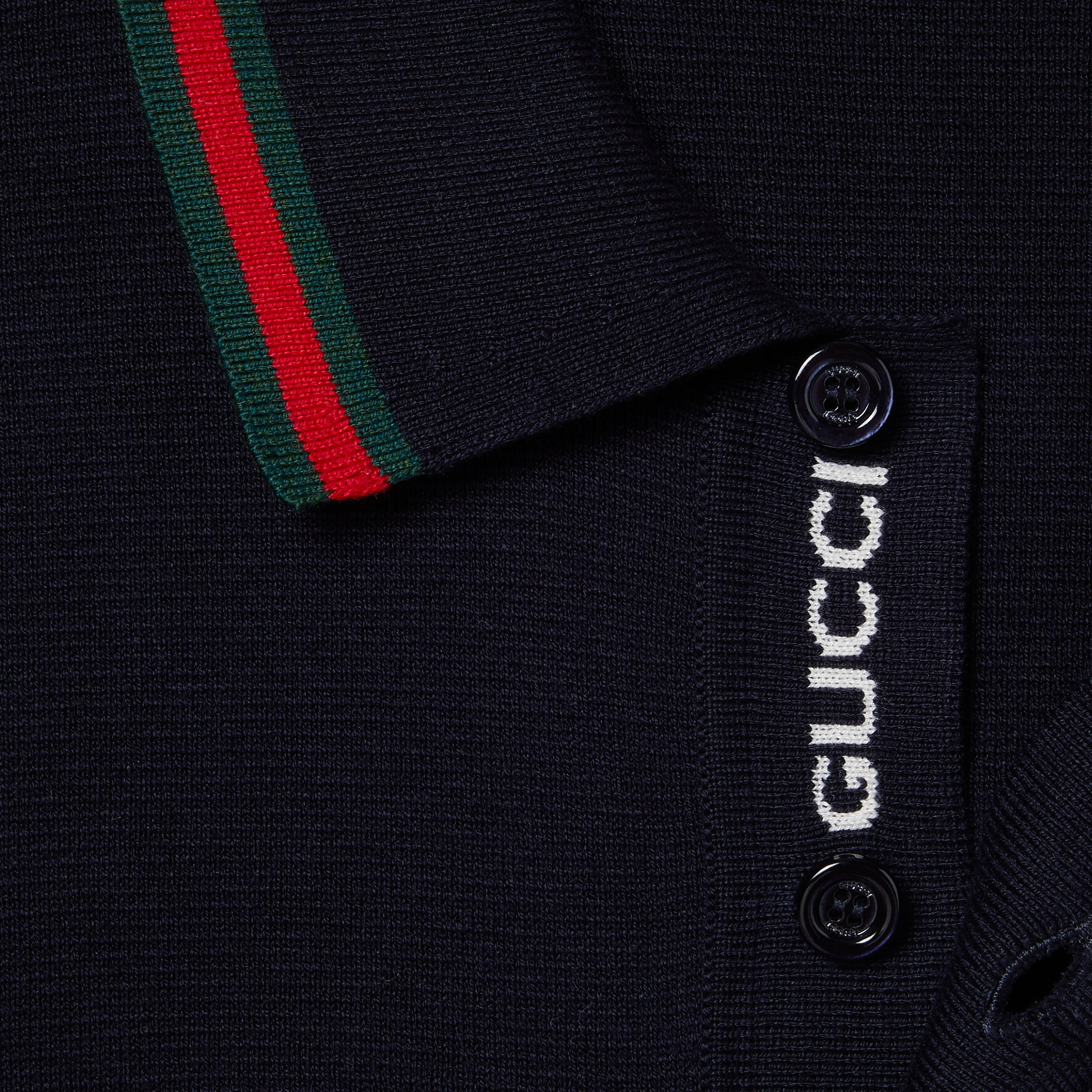 Silk cotton polo shirt with Web - 7