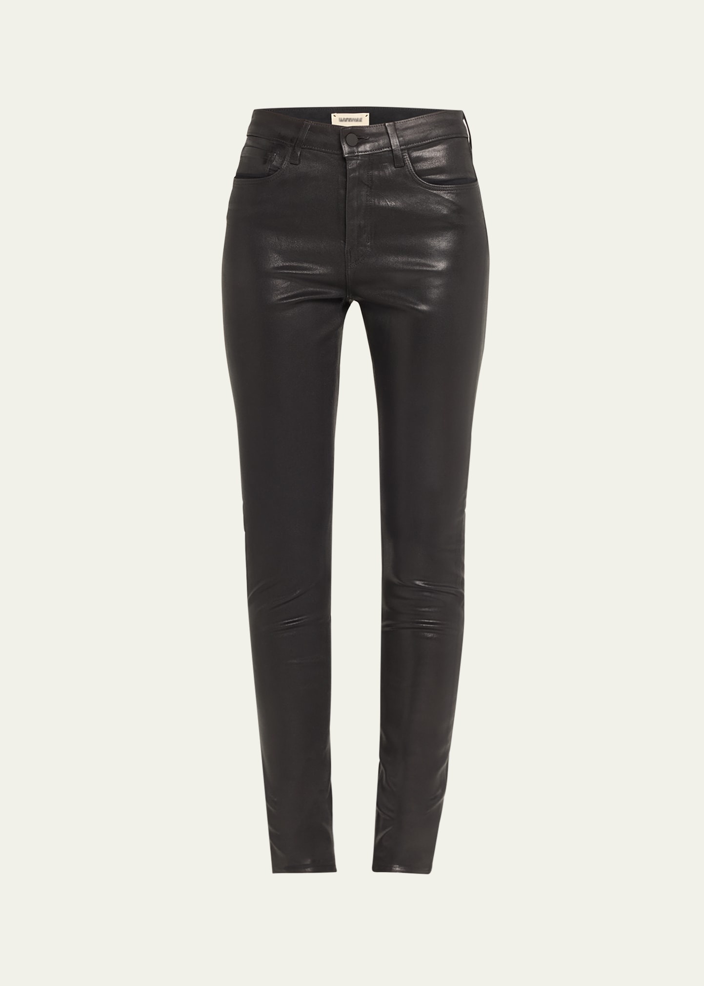 Marguerite Coated Modal Denim High-Rise Skinny Jeans - 1