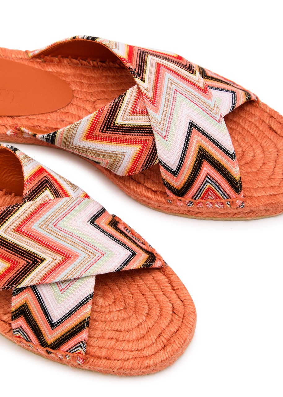 Missoni Harlow Zigzag Lamé Espadrille Sliders - 3